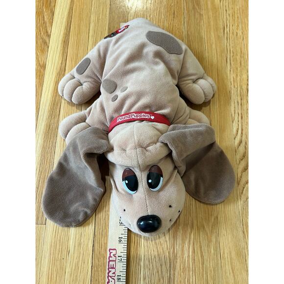 Vintage Galoob Pound Puppies 1997 Plush Dog Puppy Tan Brown Stuffed Animal Toy - Picture 9 of 9